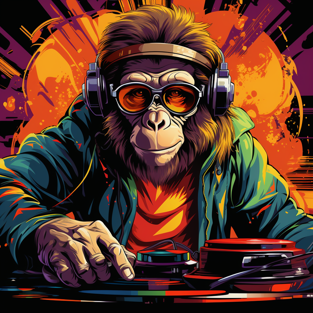 Jungle Beats: The Primate DJ Spinning Plates